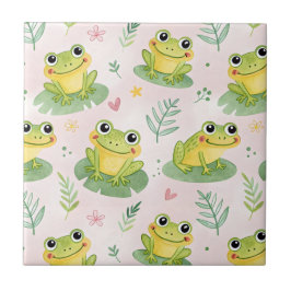 Cute frogs Pattern Tegeltje