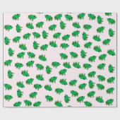 Cute Frogs Wrapping Paper Cadeaupapier (Vlak)