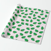 Cute Frogs Wrapping Paper Cadeaupapier (Uitgerold)