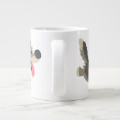 Cute Frolicsome Cartoon Wolf Jumbo Mok (Achterkant)