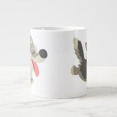 Cute Frolicsome Cartoon Wolf Jumbo Mok (Voorkant)