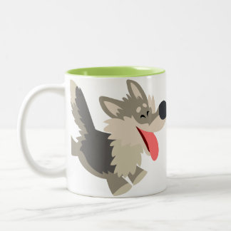 Cute Frolicsome Cartoon Wolf Mok