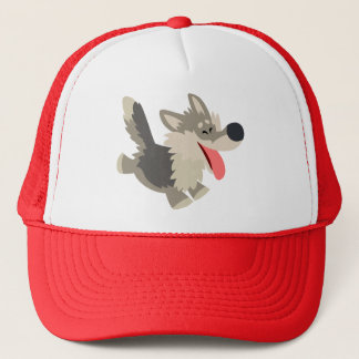 Cute Frolicsome Cartoon Wolf Pet