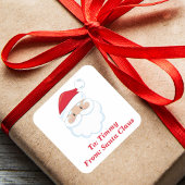 Cute From Santa Claus Customized Christmas Gift Vierkante Sticker
