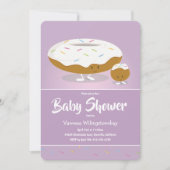Cute Frosted Donut Food Baby shower Kaart (Voorkant)