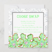 Cute Frosted Sugar Cookie Exchange Holiday nodigt Kaart (Voorkant)
