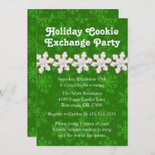 Cute Frosted Sugar Cookie Exchange Holiday nodigt  Kaart (Voorkant / Achterkant)