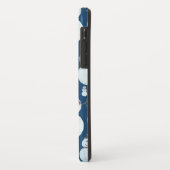 Cute Frosty Blue Snowman Waterverf Pattern Case-Mate iPhone Case (Achterkant/links)