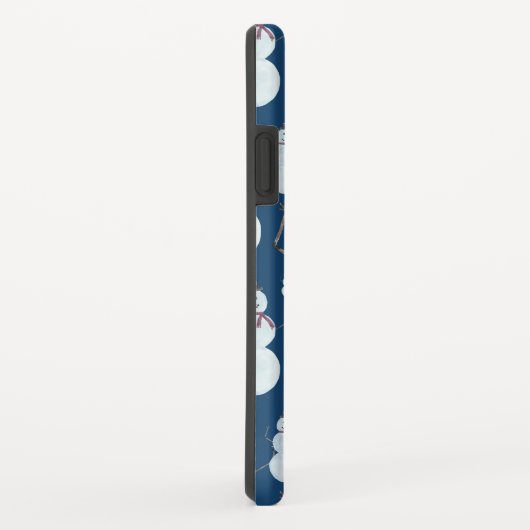 Cute Frosty Blue Snowman Waterverf Pattern Case-Mate iPhone Case (Achterkant/rechts)