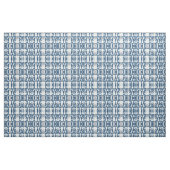 Cute Frosty Blue Snowman Waterverf Pattern Stof (Yard (91,4 cm))