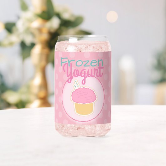 Cute Frozen Yogurt Blikvorm Glas (Insitu (Huwelijk))