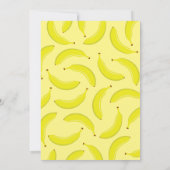 Cute Fruit Banana Kids 1e verjaardagsfeestje Kaart (Achterkant)