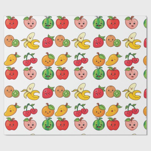Cute Fruit Cadeaupapier (Vlak)
