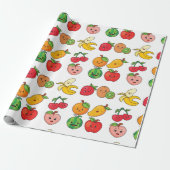 Cute Fruit Cadeaupapier (Uitgerold)