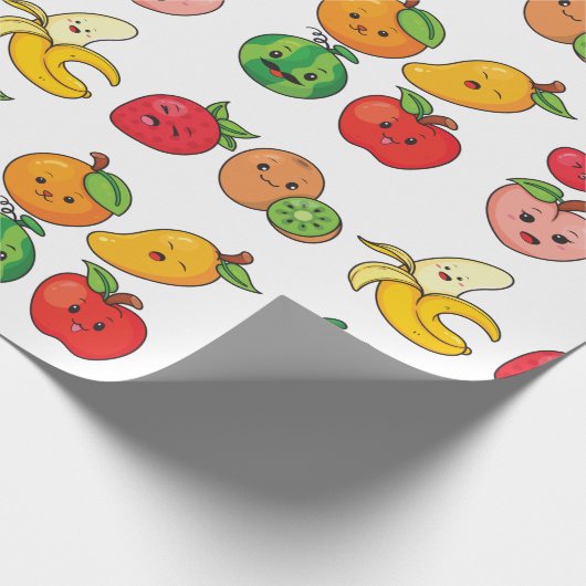 Cute Fruit Cadeaupapier (Hoek)