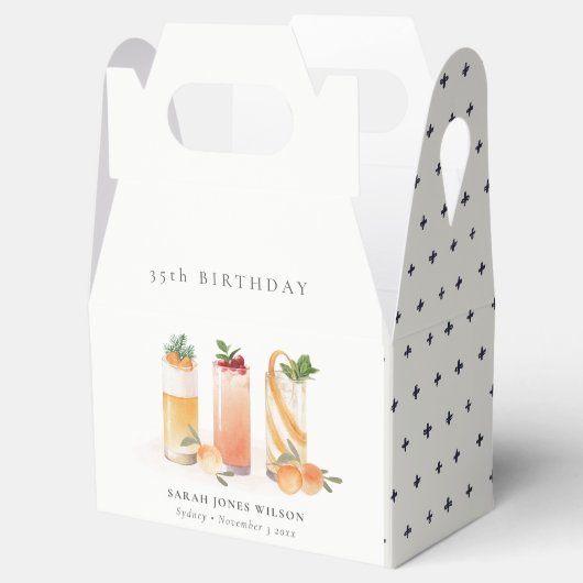 Cute Fruit Cocktail Blush Sinaasappel elke dag van Bedankdoosjes (Geopend)