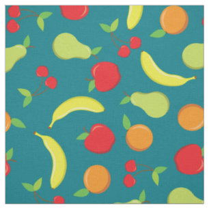 Cute Fruit Kitchen Apple Oranje Banana Pear Cherry Stof