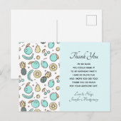 Cute Fruit Pattern Summery Geachte Hartelijk dank Briefkaart (Voorkant / Achterkant)