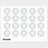 Cute Fruit Pattern Summery Geachte Hartelijk dank Ronde Sticker (Vel)