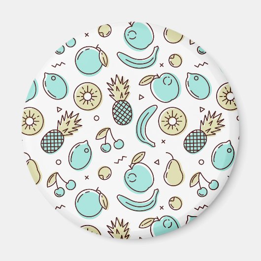Cute Fruit Pattern Summery Thleed Magneet (Voorkant)