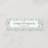 Cute Fruit Pattern Summery Thleed Mini Visitekaartje (Voorkant)