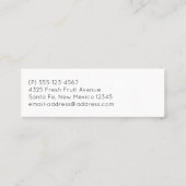 Cute Fruit Pattern Summery Thleed Mini Visitekaartje (Achterkant)