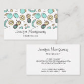 Cute Fruit Pattern Summery Thleed Visitekaartje (Voorkant / Achterkant)