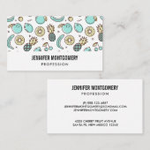 Cute Fruit Pattern Summery Thleed Visitekaartje (Voorkant / Achterkant)