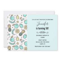 Cute Fruit Pattern Summery Thmed Birthday