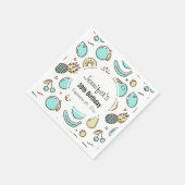 Cute Fruit Pattern Summery Thmed Birthday Servet (Hoek)