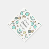 Cute Fruit Pattern Summery Thmed Birthday Servet (Hoek)