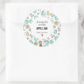 Cute Fruit Pattern Summery Thmed Kitchen Ronde Sticker (Tas)
