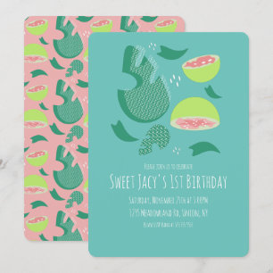 Cute Fruit Salad Guava Sweet Birthday Kaart