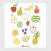 Cute Fruit Sticker (Vel)