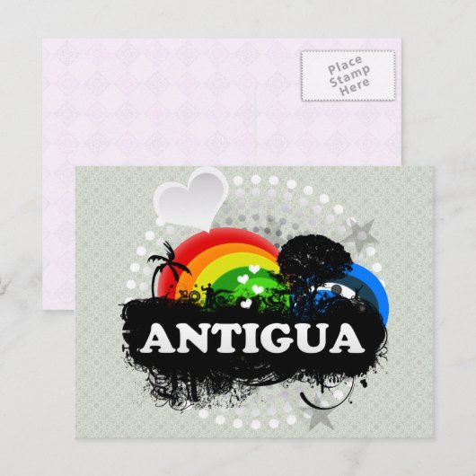 Cute Fruity Antigua Briefkaart (Voorkant / Achterkant)