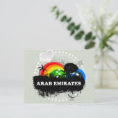 Cute Fruity Arab Emirates Briefkaart (Staand voorkant)