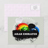 Cute Fruity Arab Emirates Briefkaart (Voorkant / Achterkant)