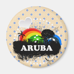 Cute Fruity Aruba Magneet