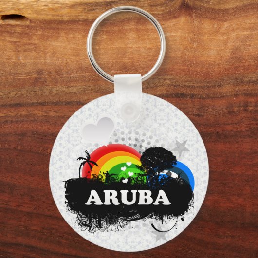 Cute Fruity Aruba Sleutelhanger (Voorkant)