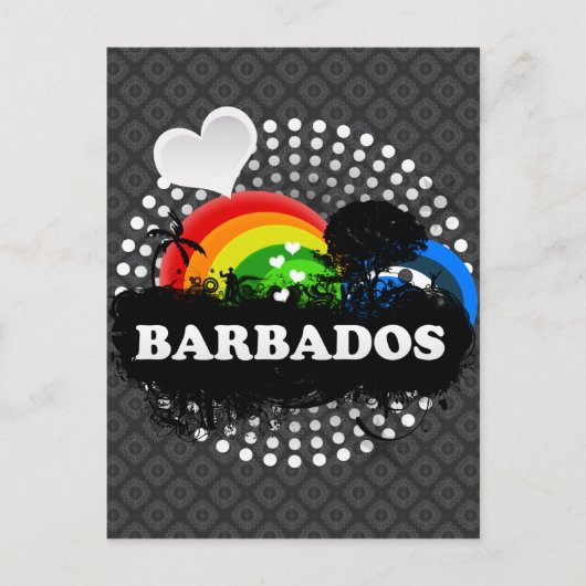 Cute Fruity Barbados Briefkaart (Voorkant)
