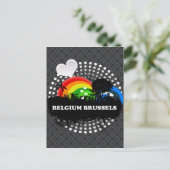 Cute Fruity Belgium Brussel Briefkaart (Staand voorkant)