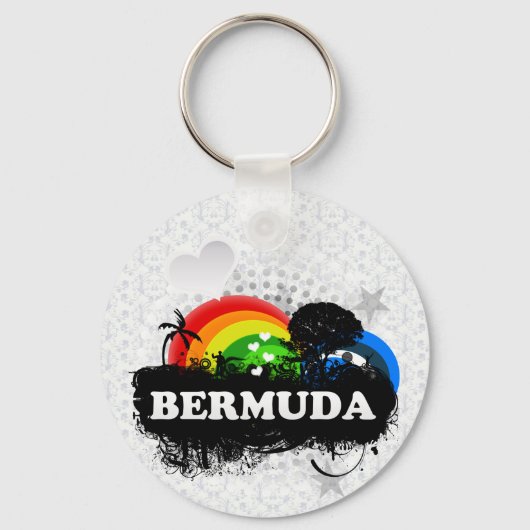 Cute Fruity Bermuda Sleutelhanger (Voorkant)