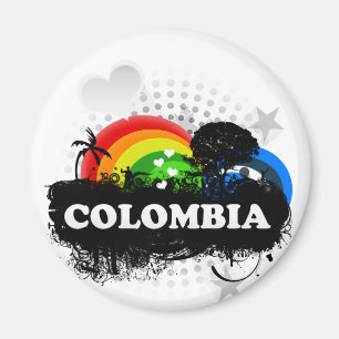 Cute Fruity Colombia Magneet
