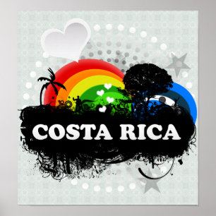 Cute Fruity Costa Rica Poster