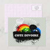 Cute Fruity Cote Divoire Briefkaart (Voorkant / Achterkant)