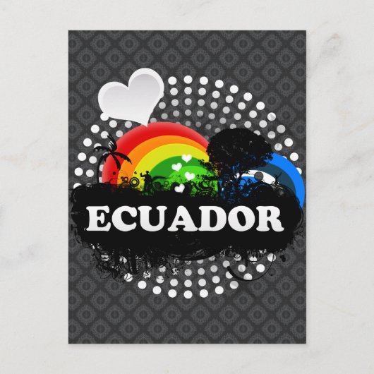 Cute Fruity Ecuador Briefkaart (Voorkant)
