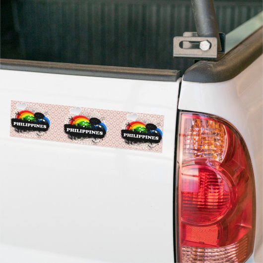 Cute Fruity Filipijnen Bumpersticker (Op Truck)