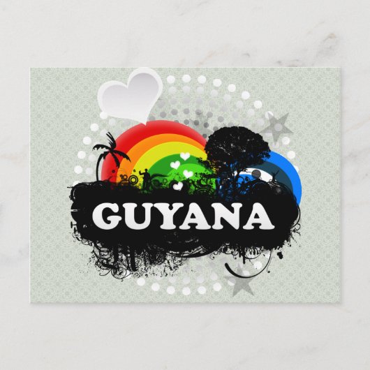 Cute Fruity Guyana Briefkaart (Voorkant)