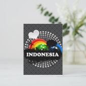 Cute Fruity Indonesia Briefkaart (Staand voorkant)