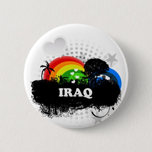 Cute Fruity Irak Ronde Button 5,7 Cm (Voorkant)
